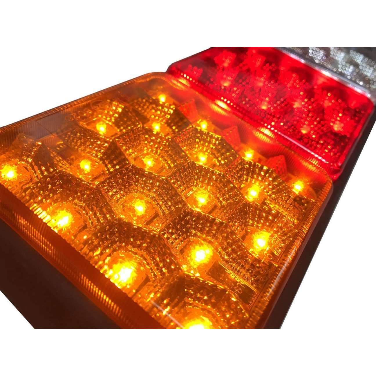 Eagle Lights 8002 LED Module - Generation II Rubbolite Universal Rear Lamp Replacement 12V / 24V 4" x 4" Lenses- Left / Right - Double Pack - Image 7