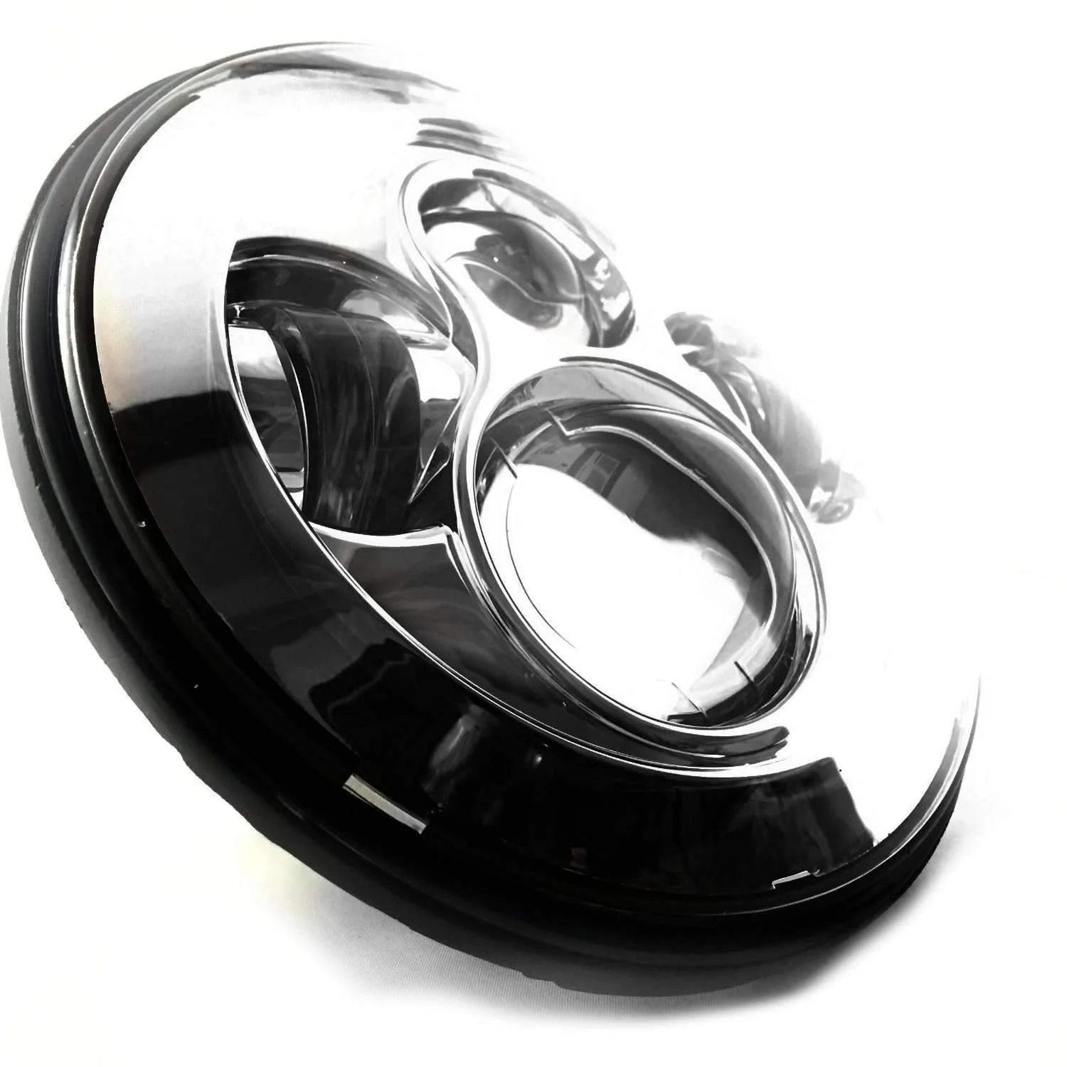 Eagle Lights 8700 7" Round Chrome Jeep Wrangler LED Projection Headlight Kit with Anti-flicker Harnesses - Image 5