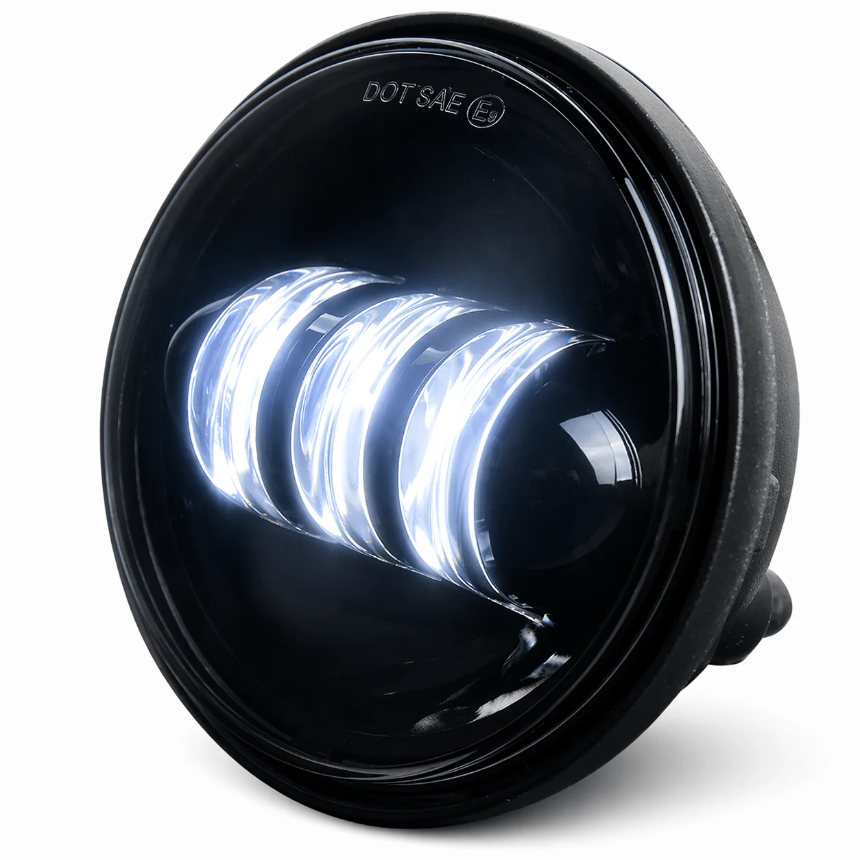 Eagle Lights 7" LED Headlight and 4.5" LED Passing Light Kit for Harley-Davidson® and Indian® Motorcycles - Generation I / Black - Image 10