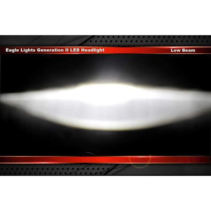 Eagle Lights 7" LED Headlight and 4.5" LED Passing Light Kit for Harley-Davidson® and Indian® - Generation II / Black - Image 17