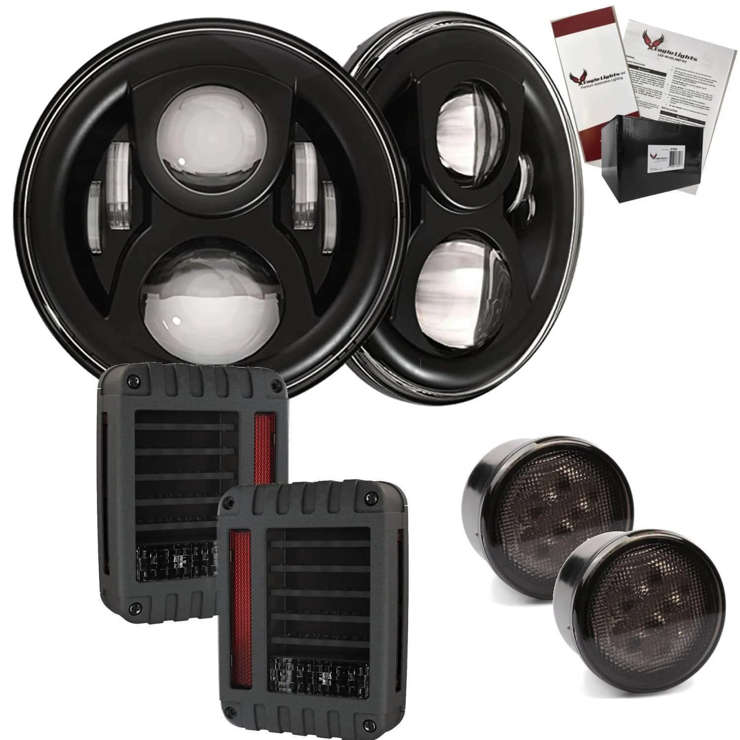 Eagle Lights 8700BG2 Generation 2 Headlight for Jeep Wrangler / Hummer - Double Pack - Image 10