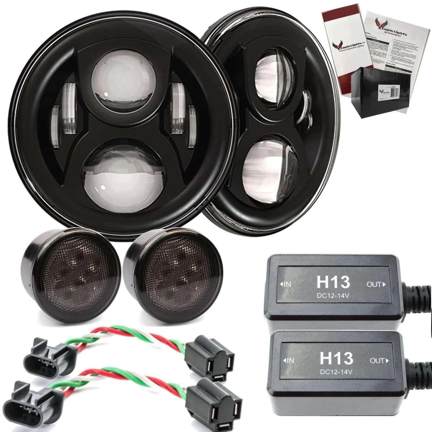 Eagle Lights 8700BG2 Generation 2 Headlight for Jeep Wrangler / Hummer - Double Pack - Image 11
