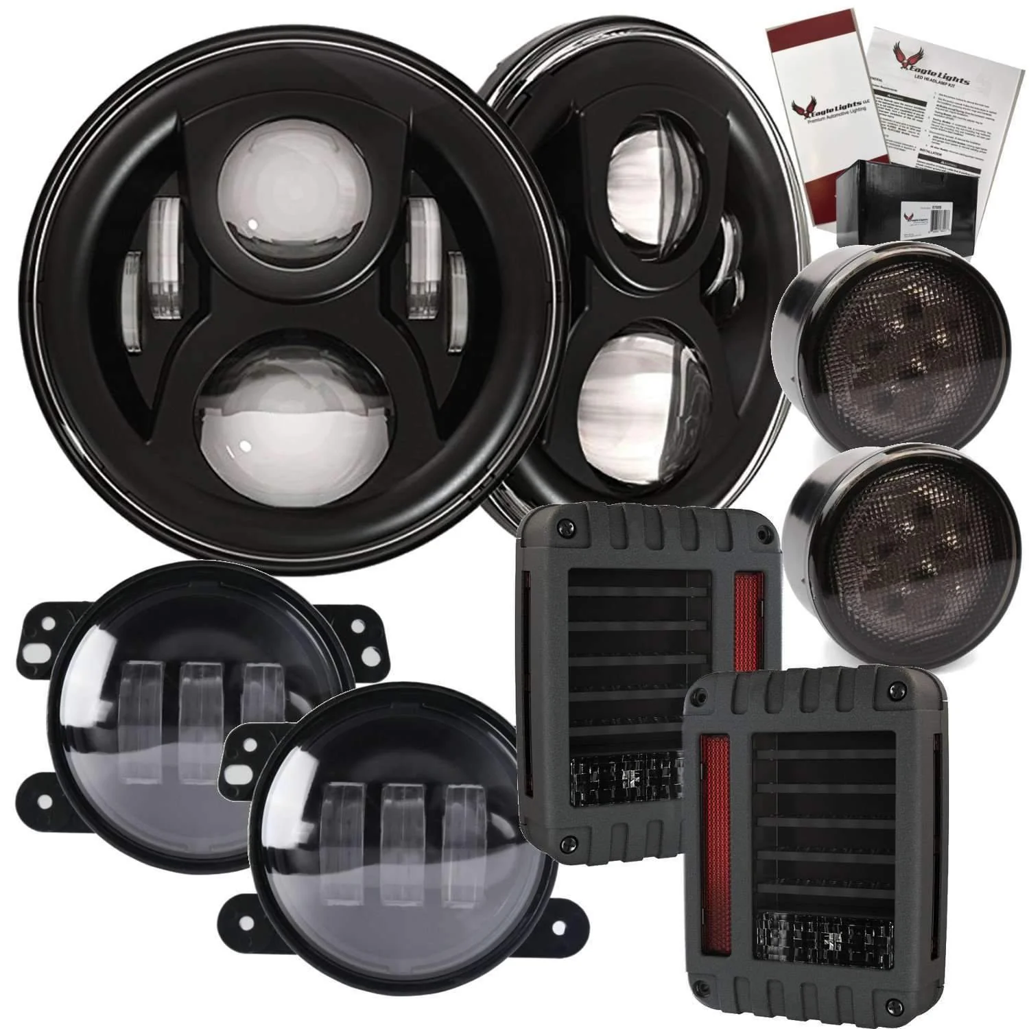 Eagle Lights 8700BG2 Generation 2 Headlight for Jeep Wrangler / Hummer - Double Pack - Image 5
