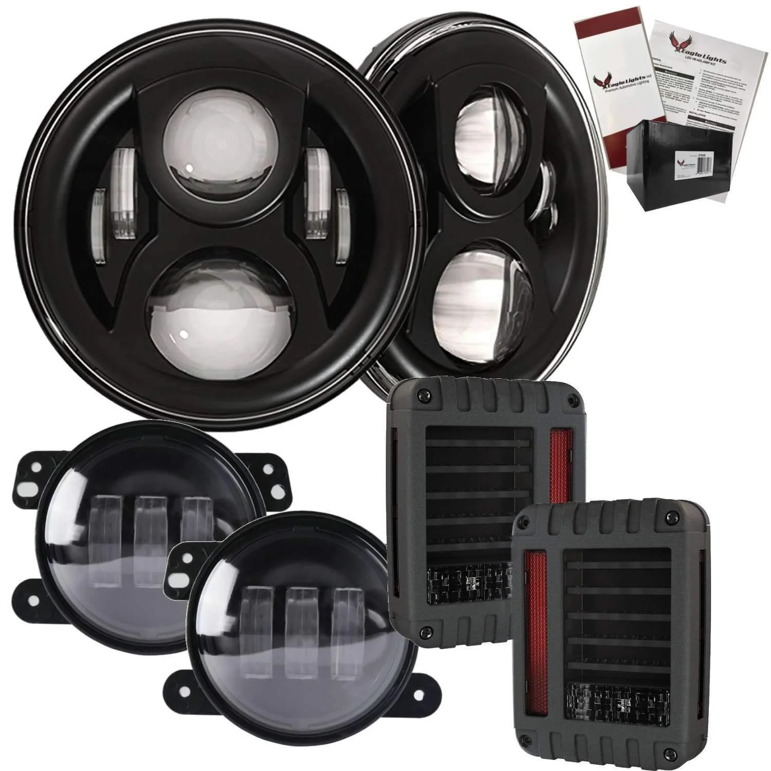 Eagle Lights 8700BG2 Generation 2 Headlight for Jeep Wrangler / Hummer - Double Pack - Image 6