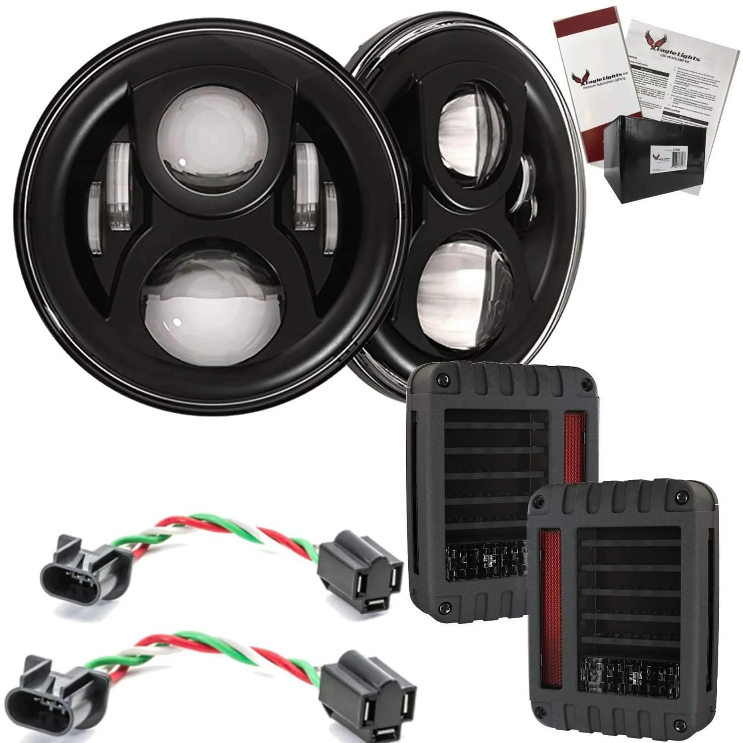 Eagle Lights 8700BG2 Generation 2 Headlight for Jeep Wrangler / Hummer - Double Pack - Image 8