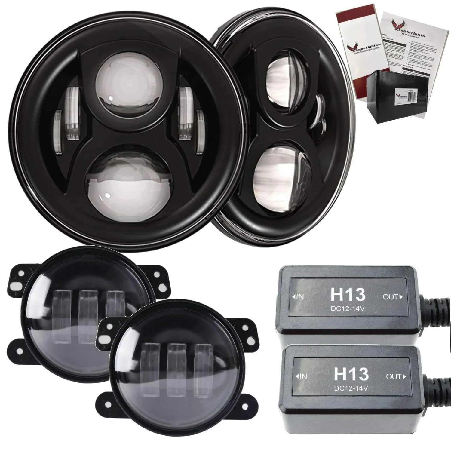 Eagle Lights 8700BG2 Generation 2 Headlight for Jeep Wrangler / Hummer - Double Pack - Image 9