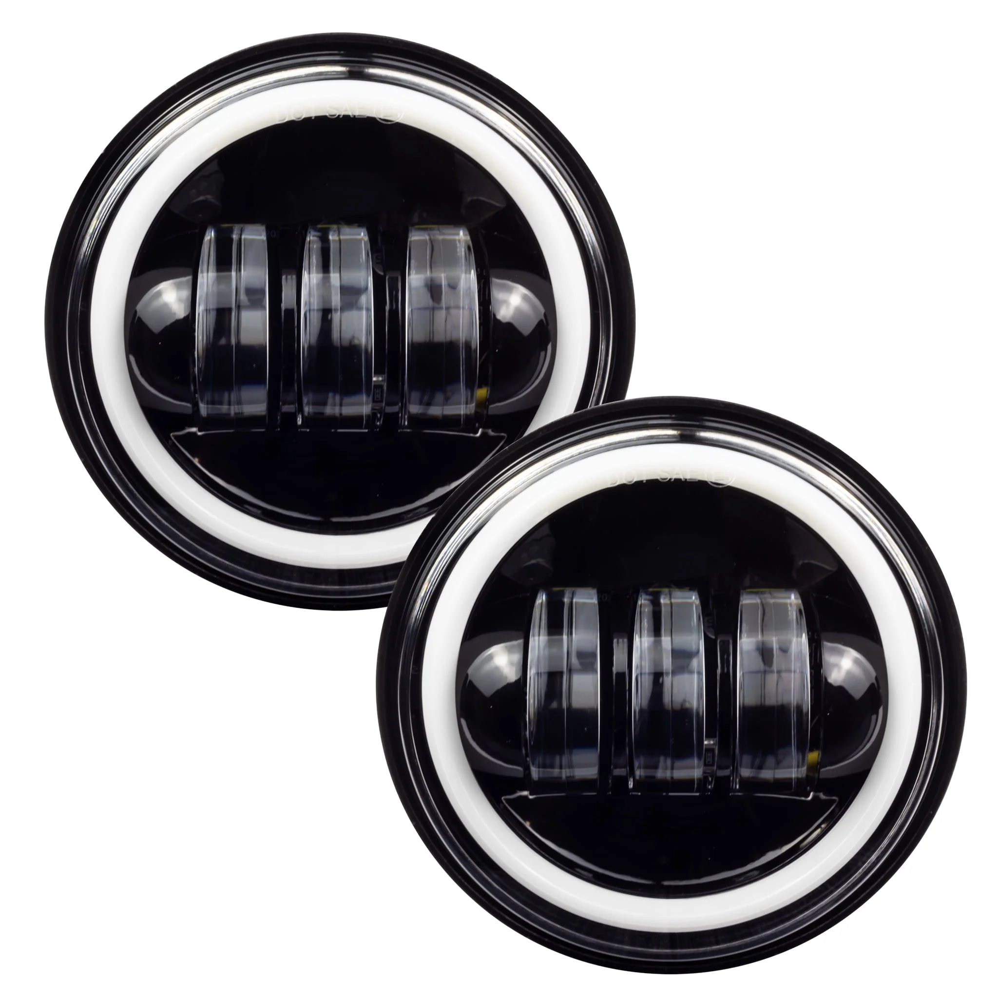 Eagle Lights 4.5" LED Passing Lamps with Halo DRL Rings – High Output Auxiliary Lights for Harley-Davidson® & Indian® Motorcycles - Image 5