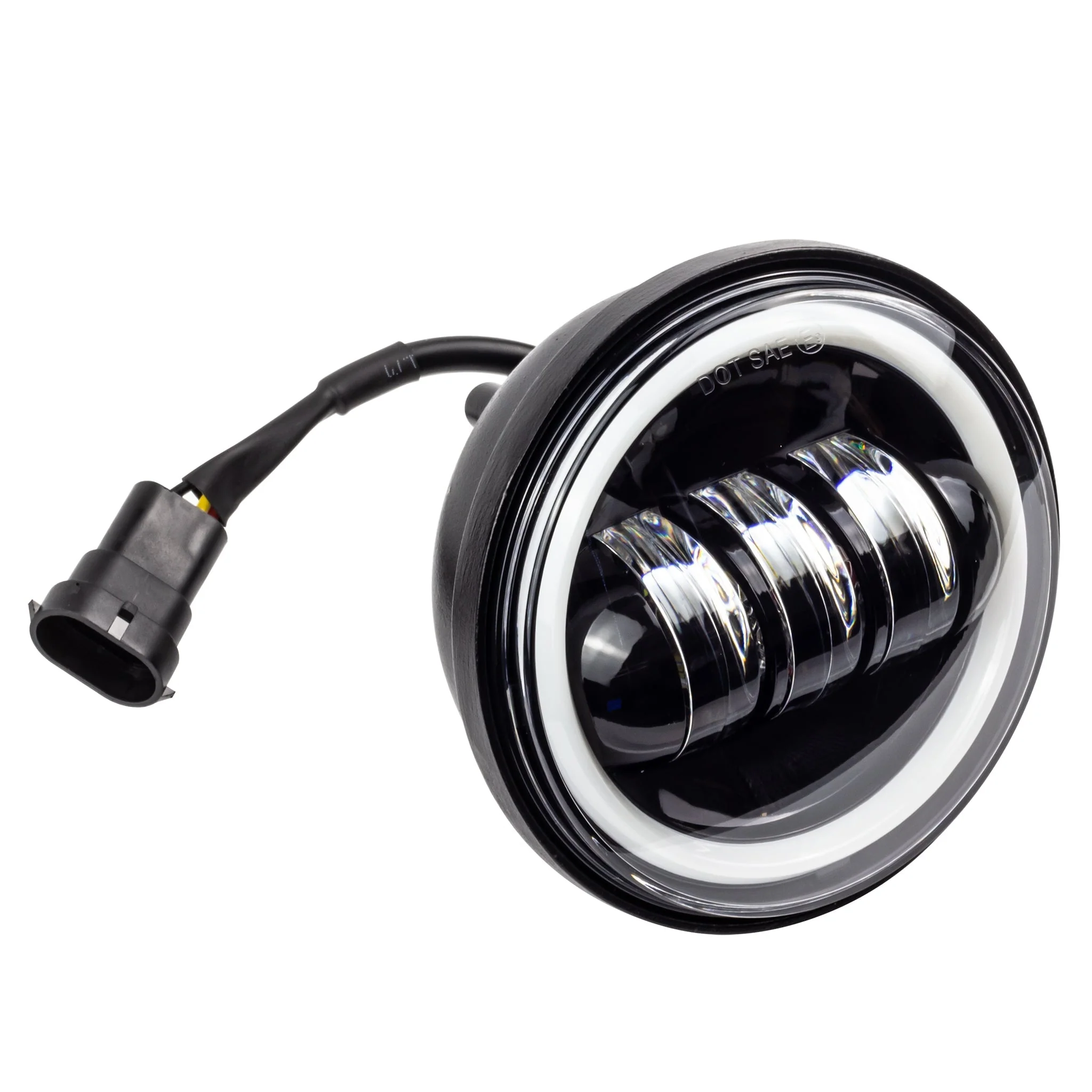 Eagle Lights 4.5" LED Passing Lamps with Halo DRL Rings – High Output Auxiliary Lights for Harley-Davidson® & Indian® Motorcycles - Image 7