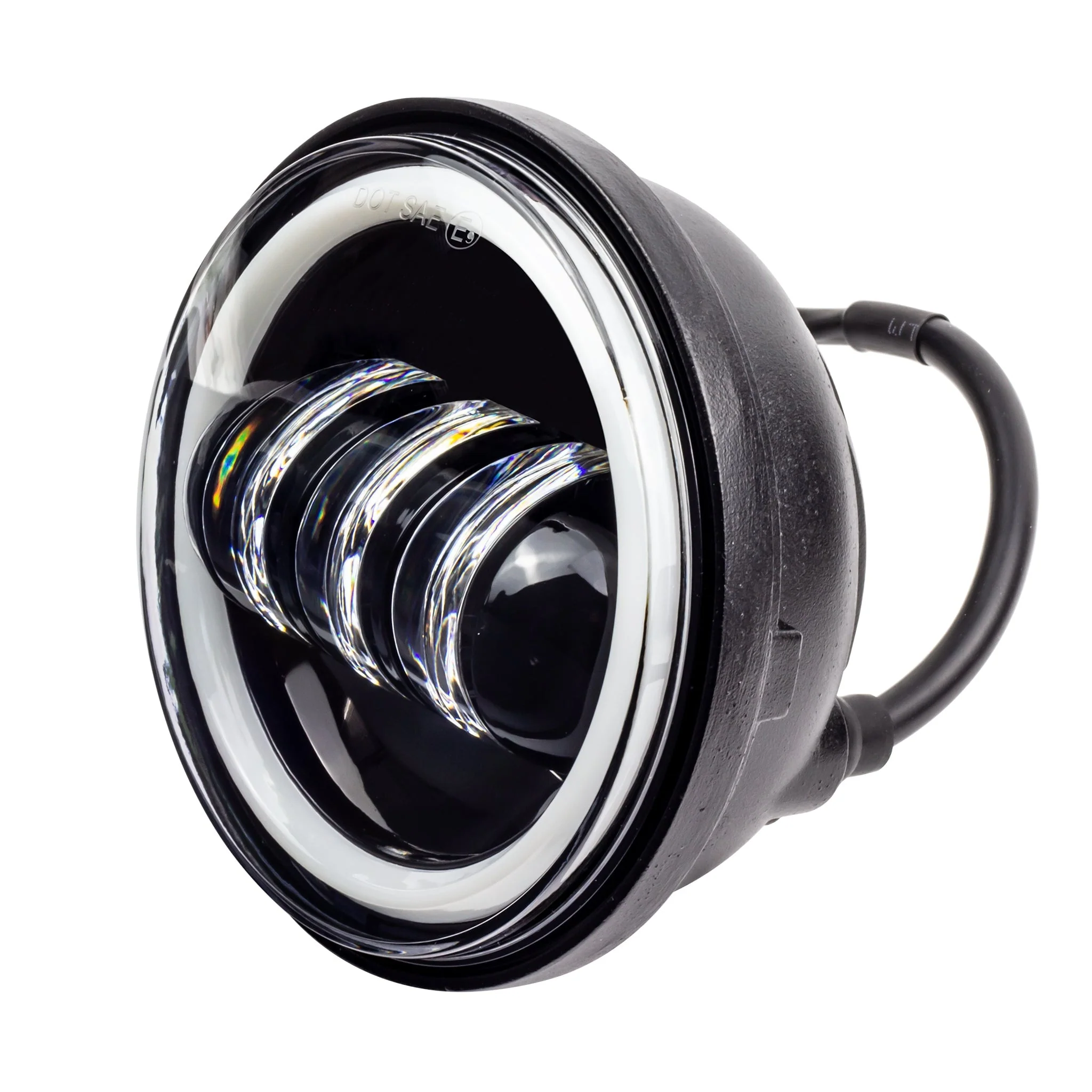 Eagle Lights 4.5" LED Passing Lamps with Halo DRL Rings – High Output Auxiliary Lights for Harley-Davidson® & Indian® Motorcycles - Image 9