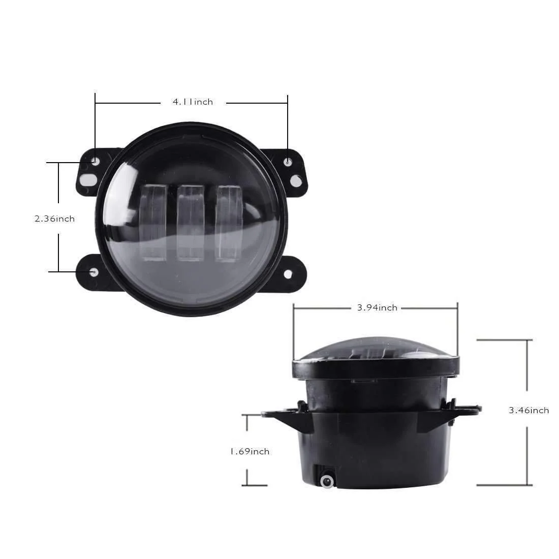 Eagle Lights 8700JP LED Fog Lights with Housing for Jeep Wrangler - Image 5