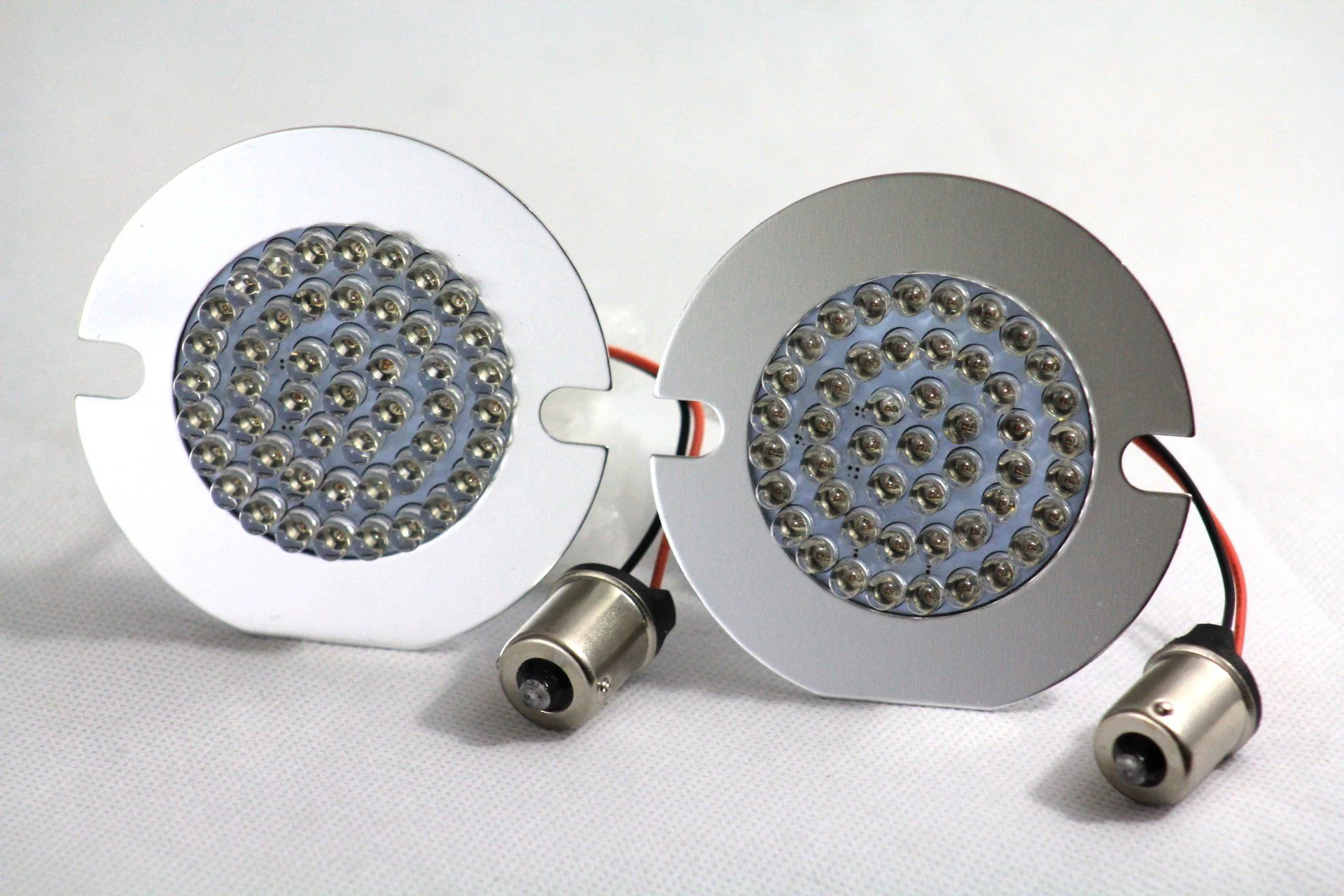 Eagle Lights 8748TS-1156R 3 1/4" Red Rear LED Turn Signals For Harley-Davidson® Motorcycles - Double Pack - 1156 Base - Image 4