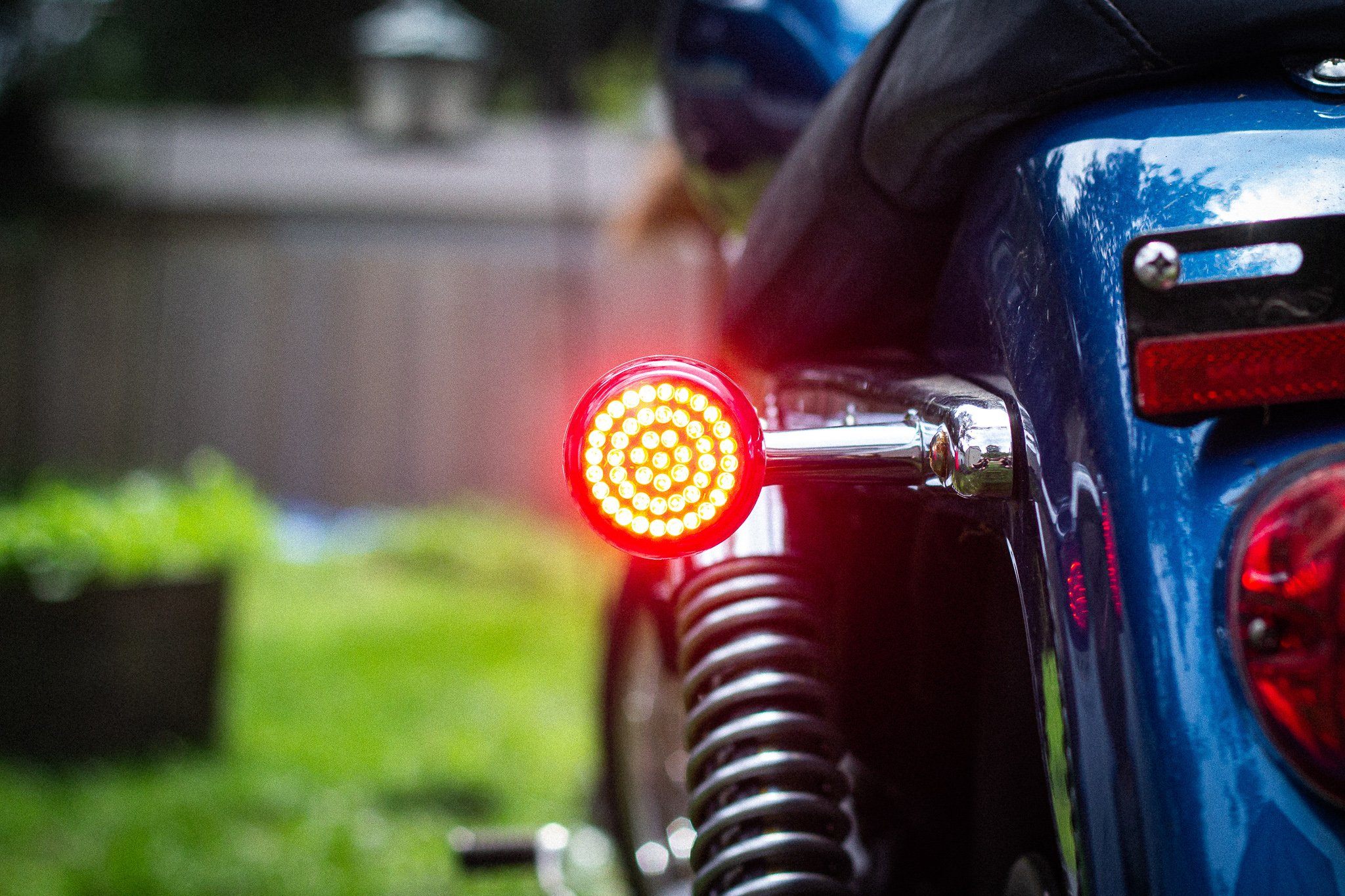 Eagle Lights 2" Rear LED Turn Signals for Harley-Davidson® Motorcycles- Generation I / 1156 Base / Red - Image 11