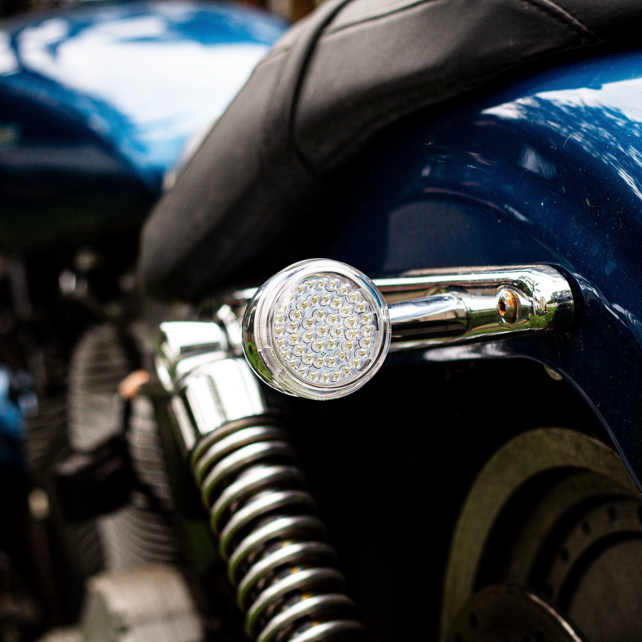 Eagle Lights 2" Rear LED Turn Signals for Harley-Davidson® Motorcycles- Generation I / 1156 Base / Red - Image 13