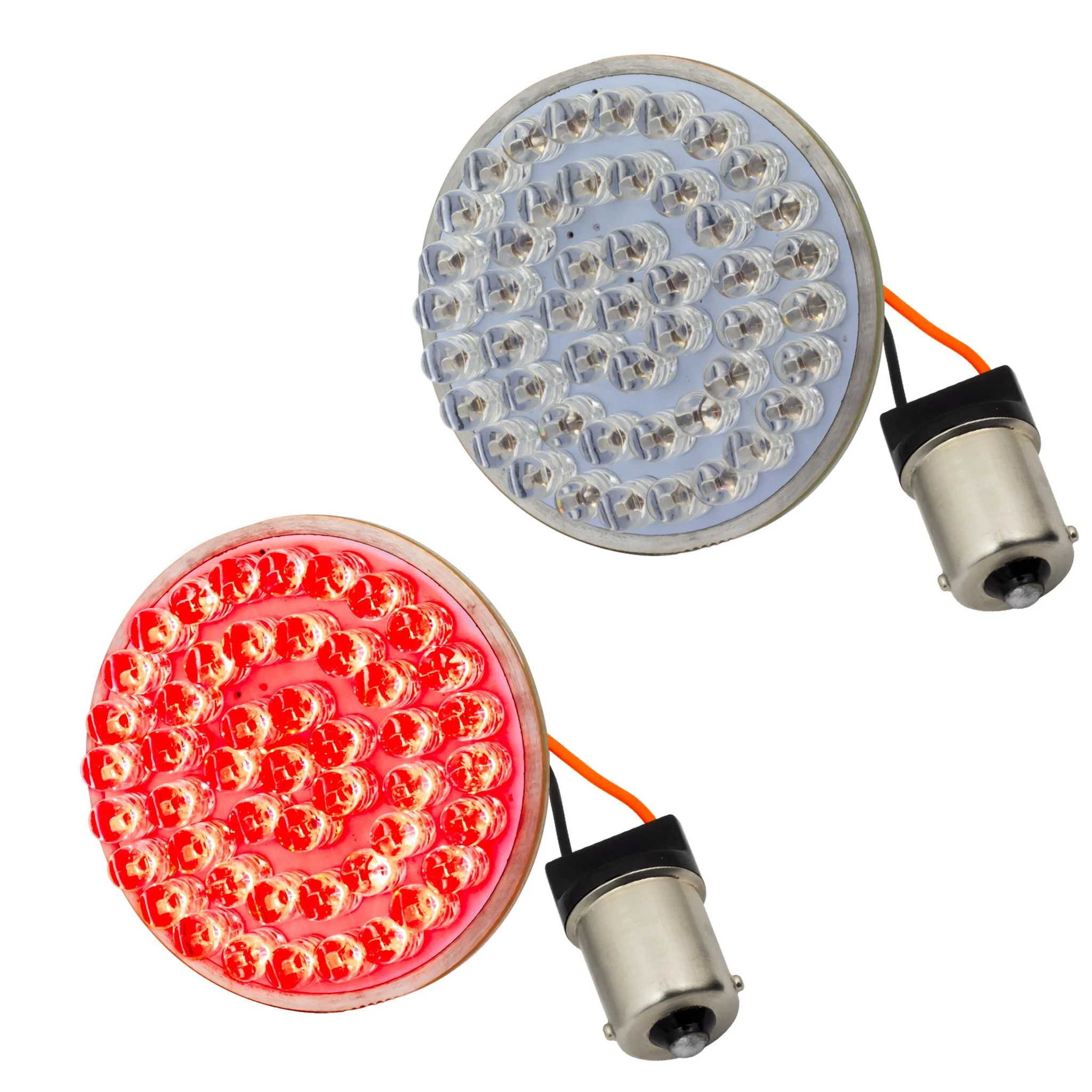 Eagle Lights 2" Rear LED Turn Signals for Harley-Davidson® Motorcycles- Generation I / 1156 Base / Red - Image 16