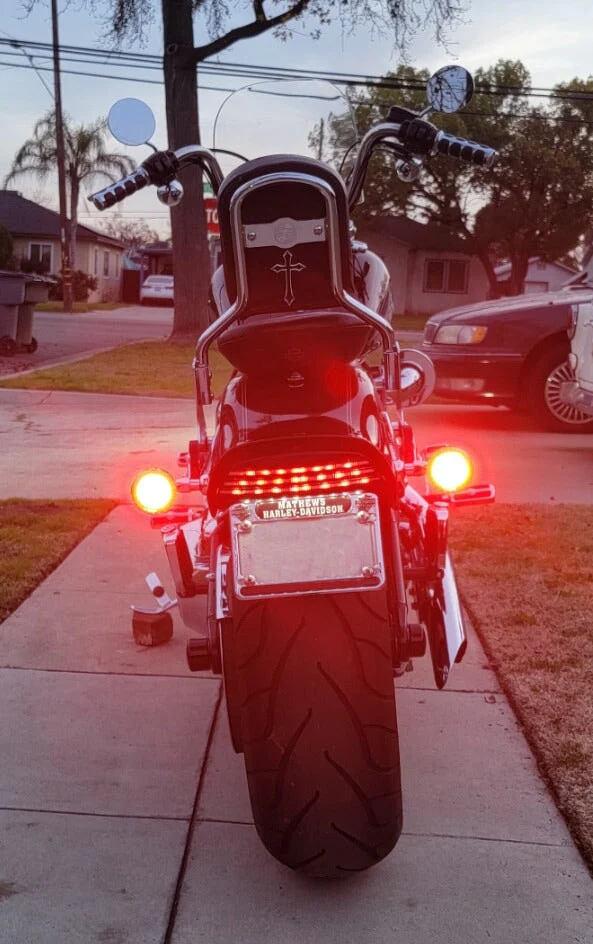 Eagle Lights 2" Rear LED Turn Signals for Harley-Davidson® Motorcycles- Generation I / 1156 Base / Red - Image 23