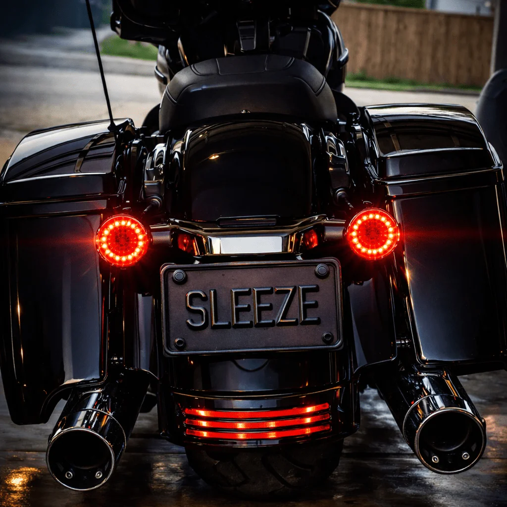 Eagle Lights 2" Rear LED Turn Signals, Running and Brake Lights for Harley-Davidson® Motorcycles- Generation I / 1157 Base / Red - Image 5