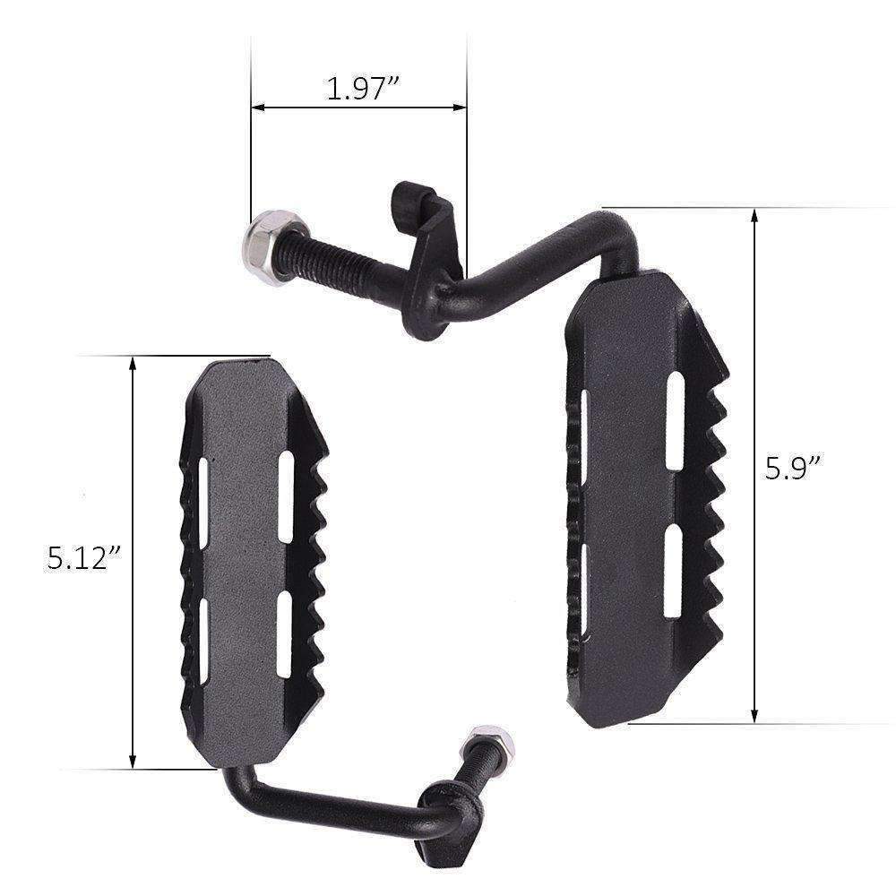 Eagle Lights Black Steel Foot Pegs for 2007-2018 Jeep Wrangler - Image 3
