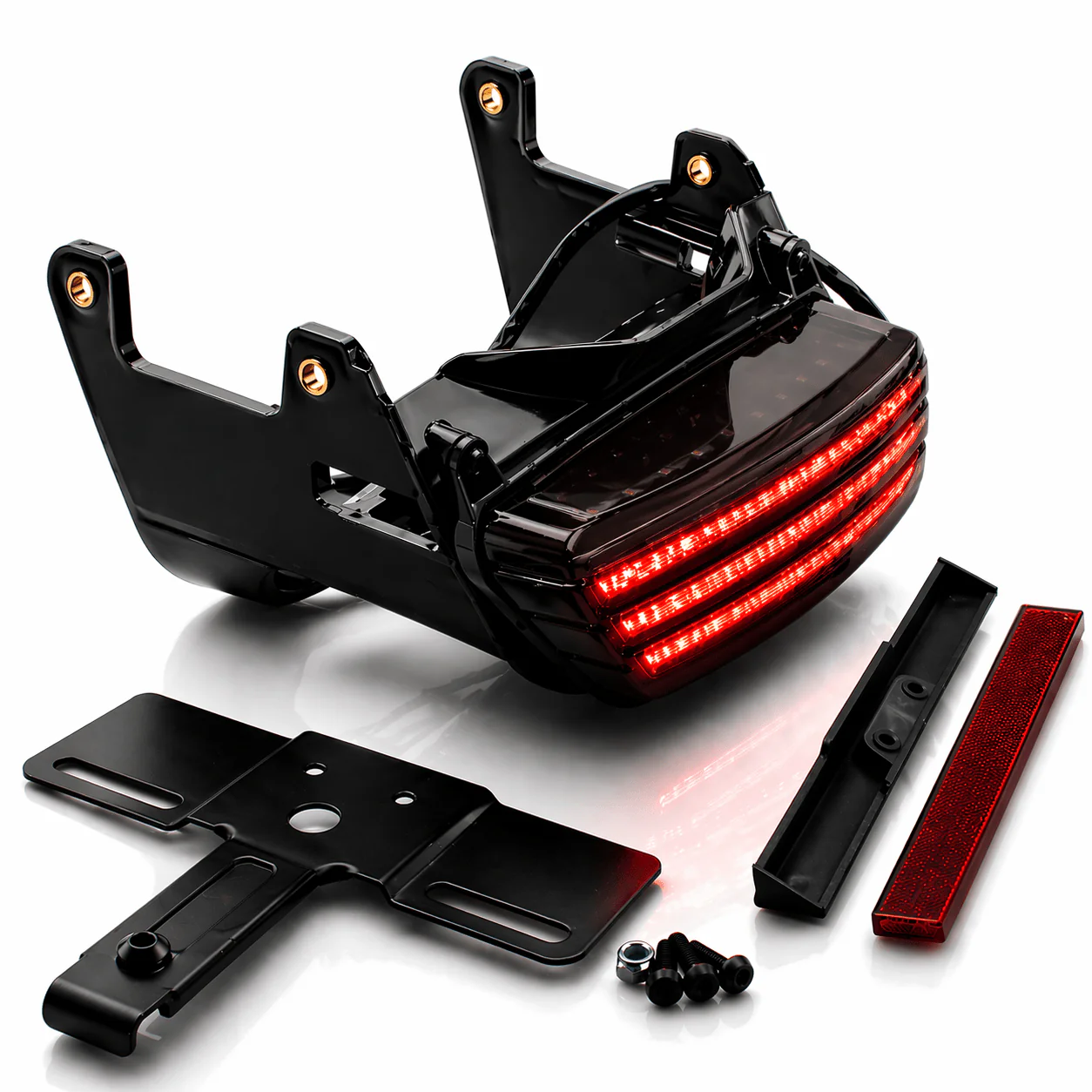 Eagle Lights Bobtail Tri-Bar LED Tail Light For '08 - 2013 Harley-Davidson® Dyna Fat Bob - Image 3