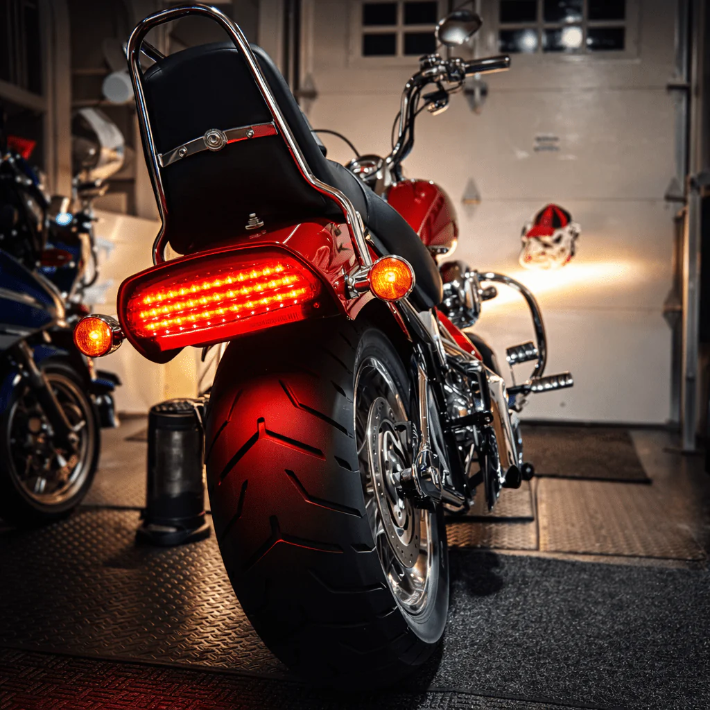 Eagle Lights Bobtail Tri-Bar LED Tail Light For Harley-Davidson® '06 - Current Softail FXST, FXSTB, FXSTC, FXSTS and FLSTSB - Image 3