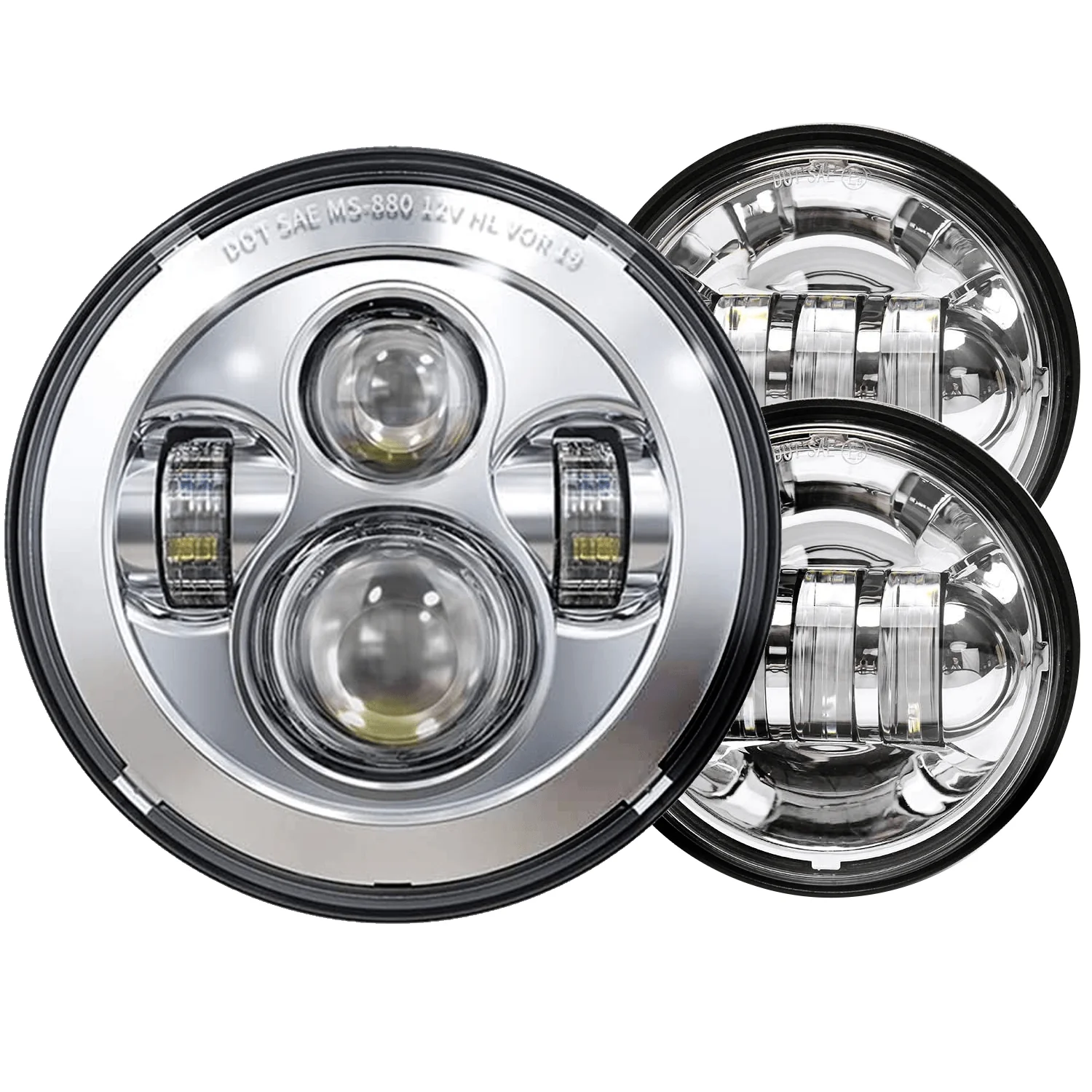 Eagle Lights 7" Round LED Headlight kit for Street Glide, Electra Glide and Harley-Davidson® Models with Radios - Image 2