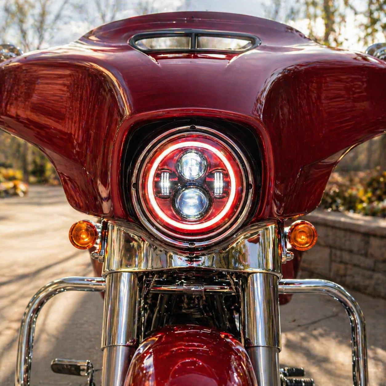 Eagle Lights 7" LED Headlight Kit for Harley-Davidson® and Indian® Motorcycles - Color Matched / Generation I - Image 3