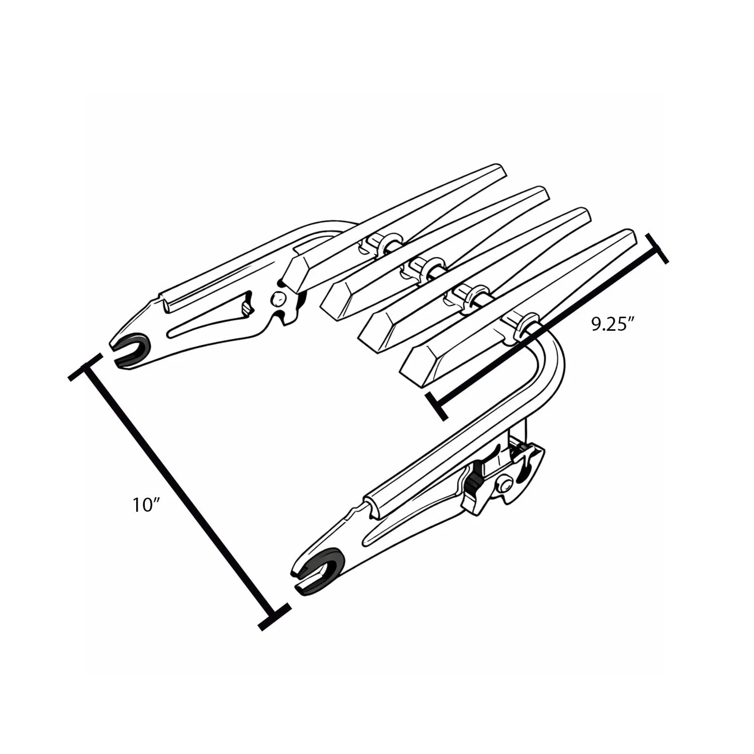 Eagle Lights Detachable Stealth Luggage Rack –  Touring Cargo Rack for Harley Touring Models - Image 7