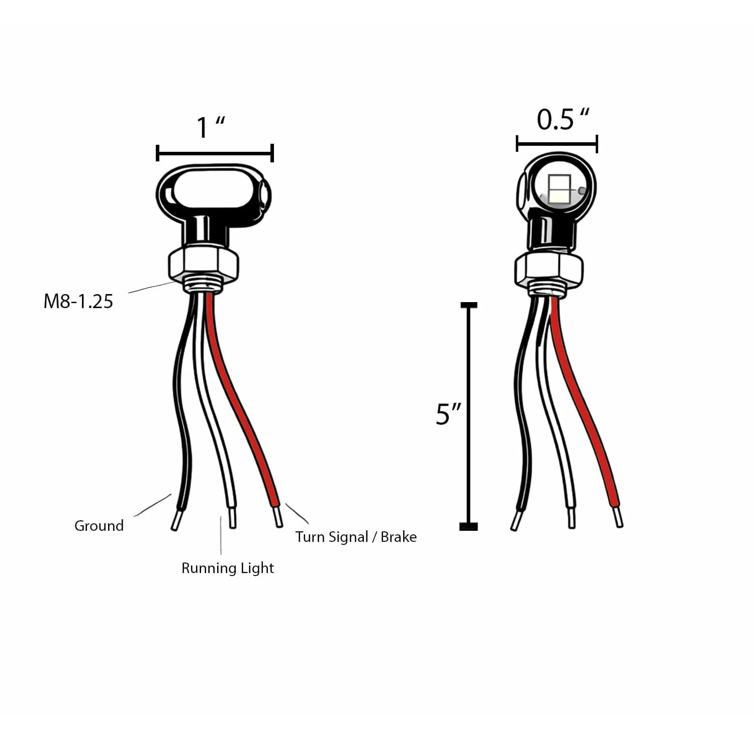 Eagle Lights Elite Series Mini Bullet Complete LED Signal Kit w/ Run, Turn & Brake - Image 8
