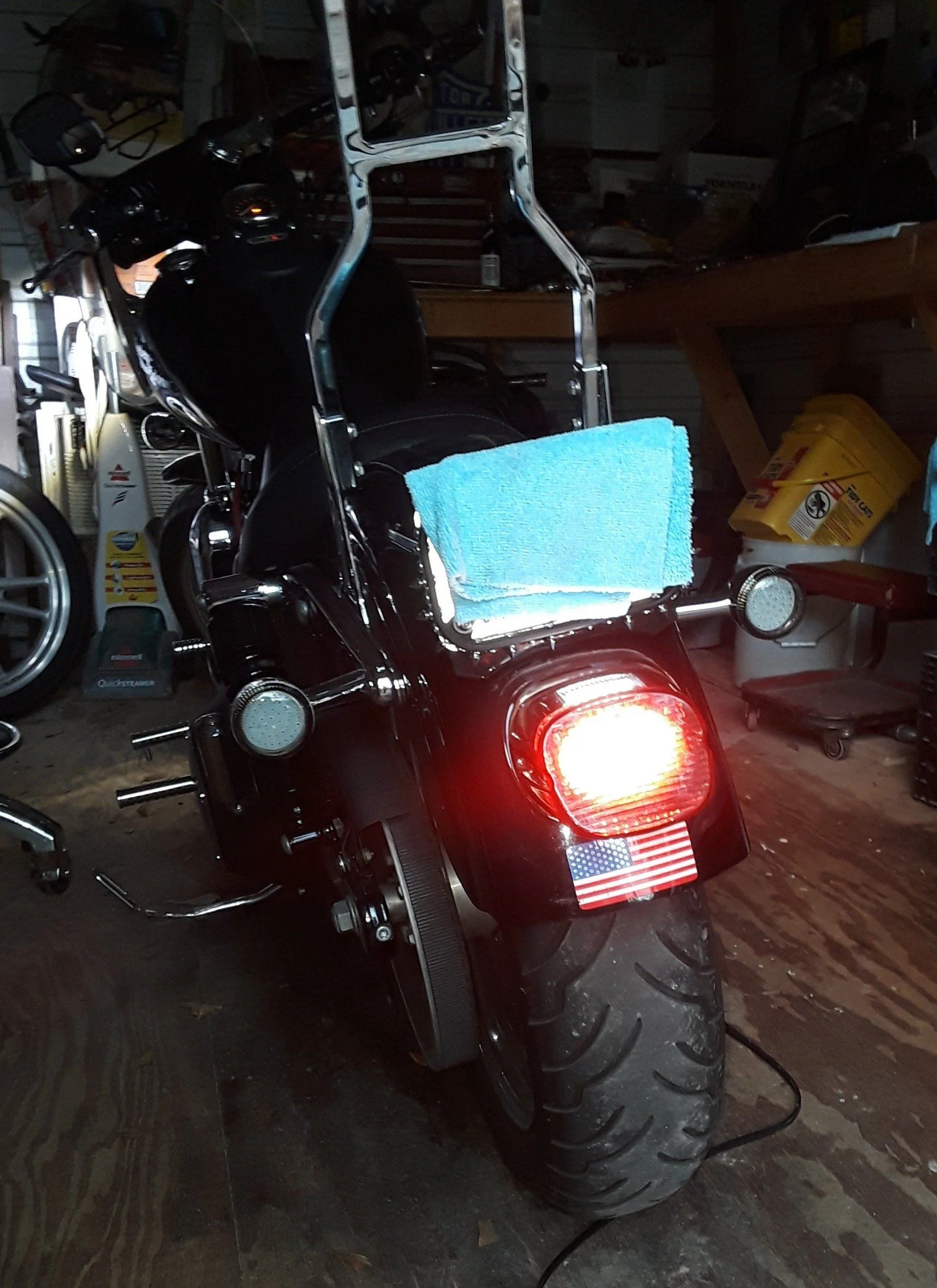 Eagle Lights Flashing Strobe Layback LED Tail Brake Light Kit for Harley-Davidson® 2021 - Current Low Rider Models - Image 5