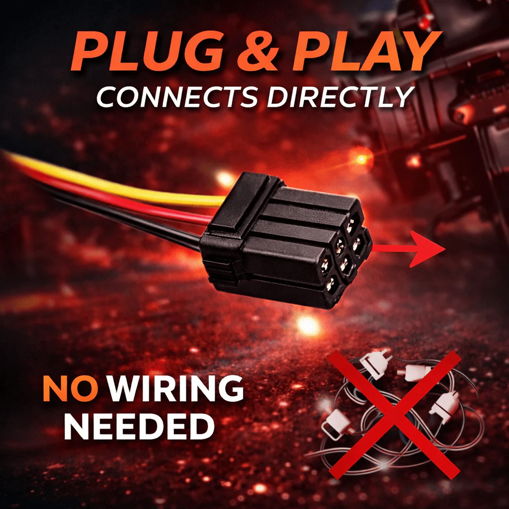 Eagle Lights Flashing Strobe Layback LED Tail Brake Light Kit for Harley-Davidson® - No Window - Image 7