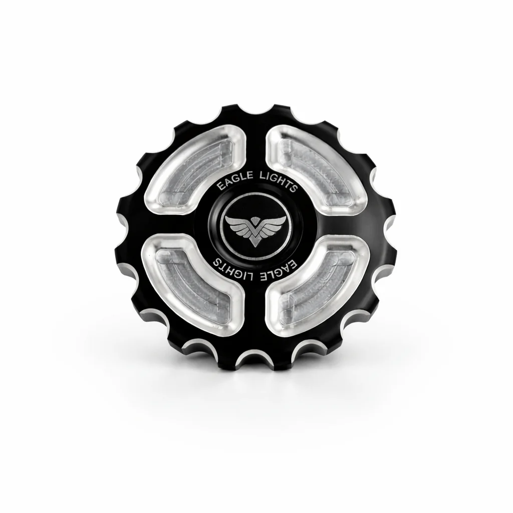 Eagle Lights GearGRIP Gas Cap fits Harley Davidson and Indian Models