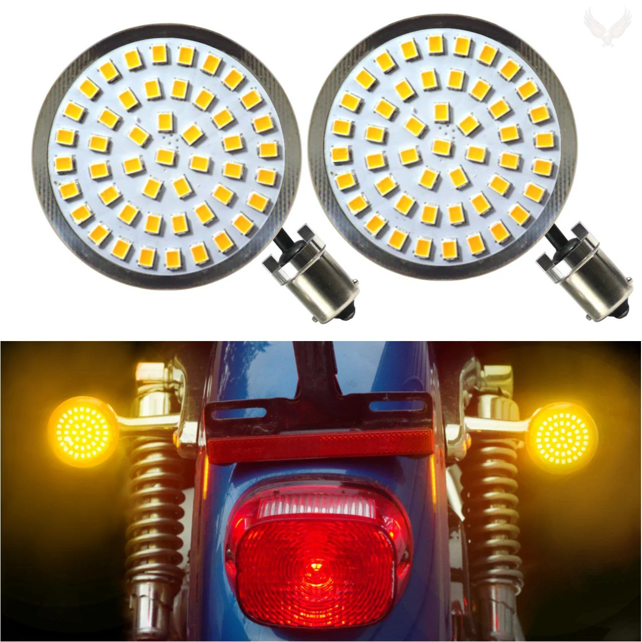 Eagle Lights Generation II Premium LED Rear Turn Signals for Harley-Davidson® Motorcycles- 1156 Base - Image 11