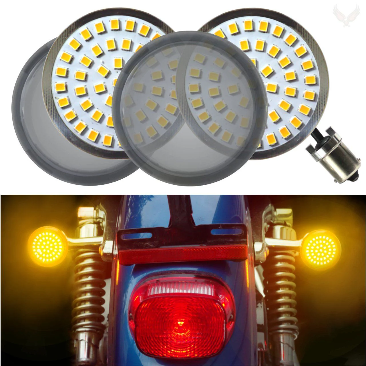 Eagle Lights Generation II Premium LED Rear Turn Signals for Harley-Davidson® Motorcycles- 1156 Base - Image 6