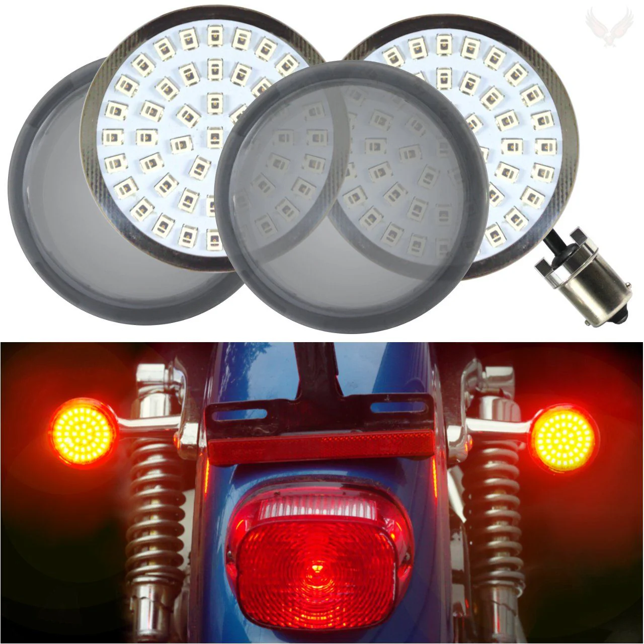 Eagle Lights Generation II Premium LED Rear Turn Signals for Harley-Davidson® Motorcycles- 1156 Base - Image 7
