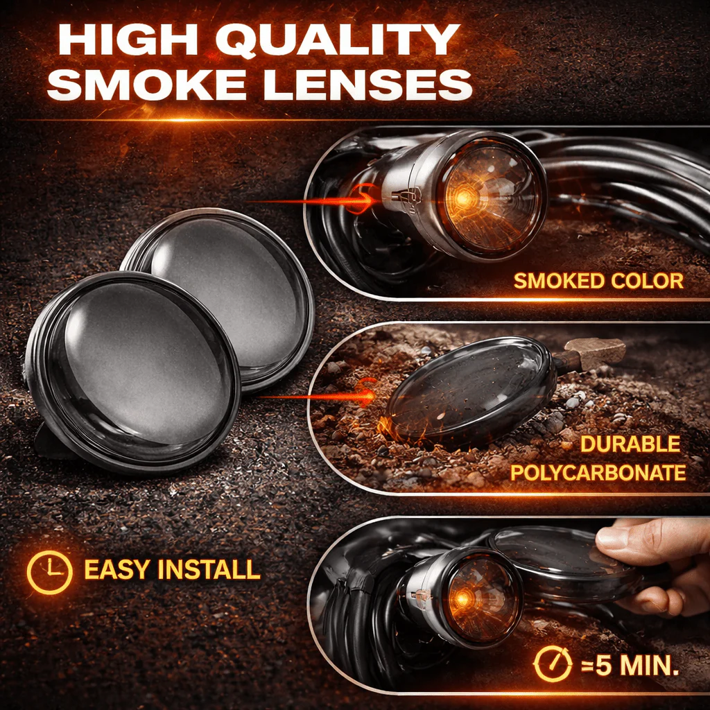 Eagle Lights 2” Front LED Turn Signal with Halo Running Light Kit for Harley-Davidson® - White Halo Ring / Amber Turn Signal / 1157 Base - Image 12