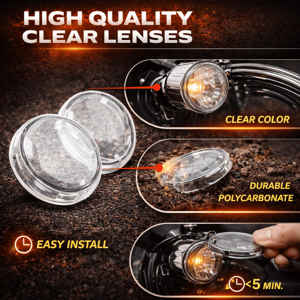 Eagle Lights 2” Front LED Turn Signal with Halo Running Light Kit for Harley-Davidson® - White Halo Ring / Amber Turn Signal / 1157 Base - Image 13