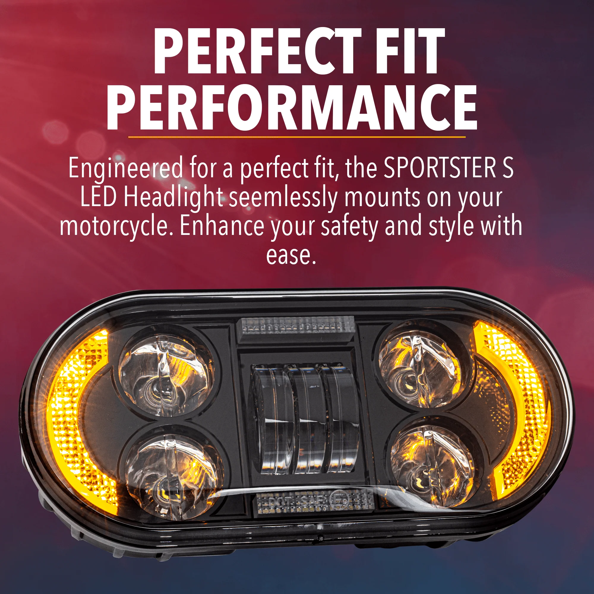 Eagle Lights Generation III LED Headlight with Integrated Turn Signals for 2021 - 2024 Harley-Davidson® Sportster S Motorcycles - Image 6