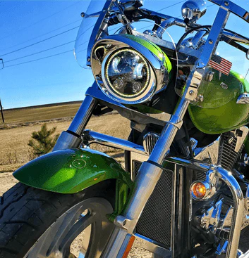 Eagle Lights Generation III LED Headlight with Halo Ring For Honda VTX 1300 and 1800 - Includes VTX Bracket and Hardware - Image 8