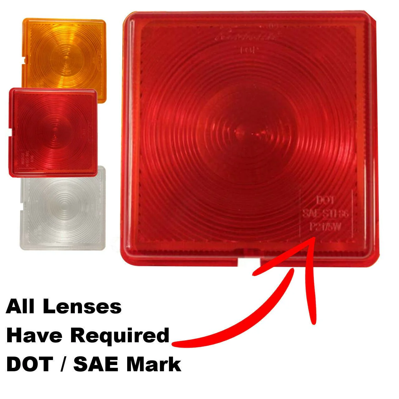 Eagle Lights Genuine Rubbolite 8006, 8007, and 8008 Triple Pack - Includes LED Bulbs - Image 3
