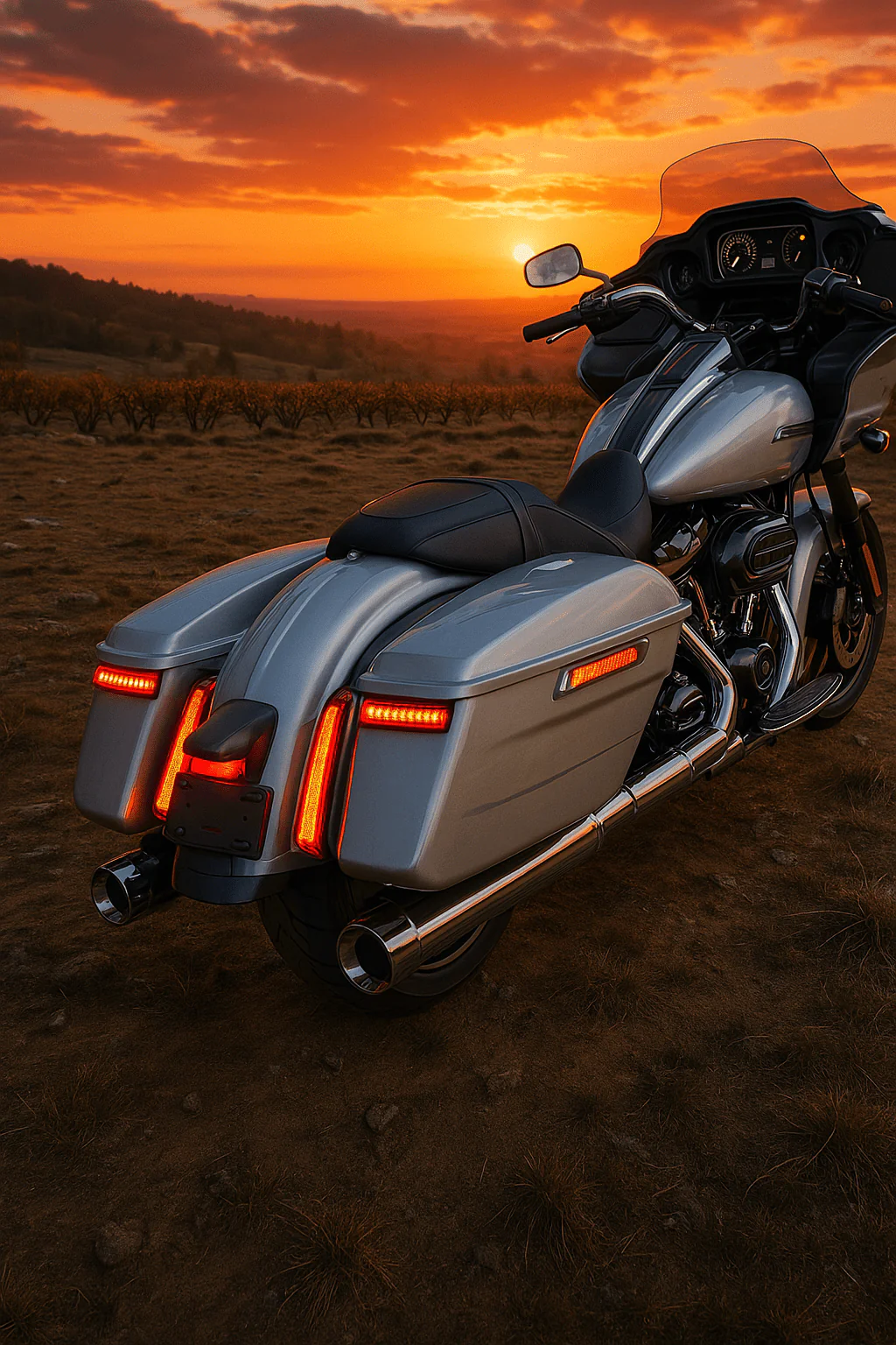 Eagle Lights HALOS Saddlebag LED Tail Lights with Turn Signals, Running Lights and Brake Lights for 2023.5 to Current Harley-Davidson® Touring and CVO Models - Image 2