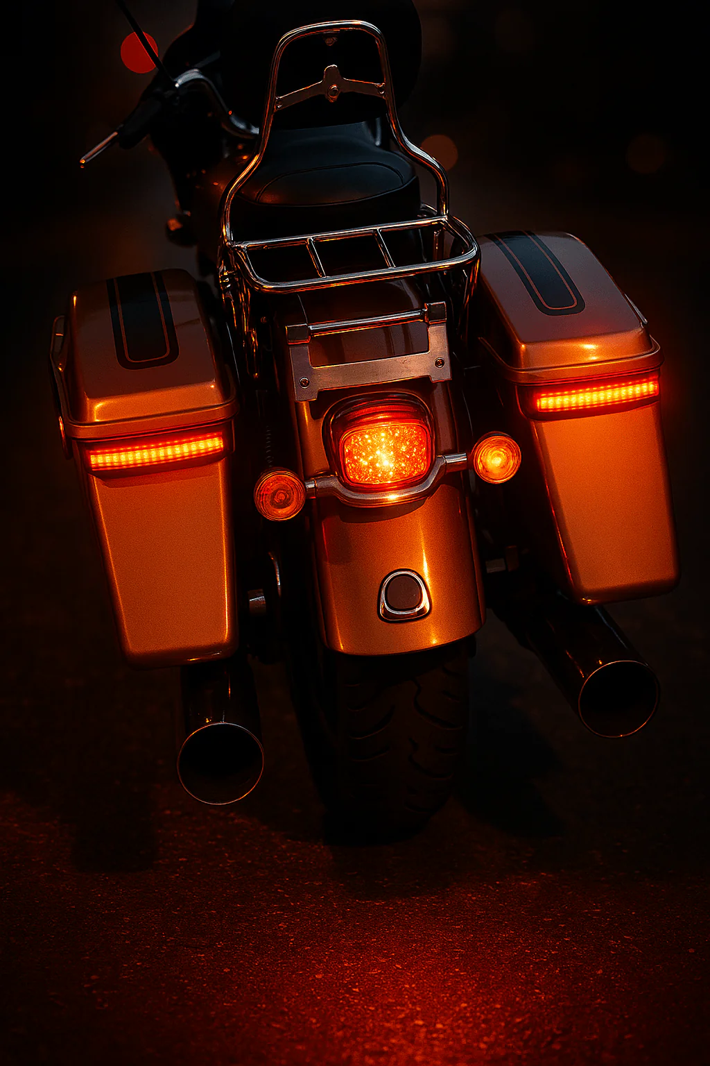 Eagle Lights HALOS Saddlebag LED Tail Lights with Turn Signals, Running Lights and Brake Lights for 2023.5 to Current Harley-Davidson® Touring and CVO Models - Image 3