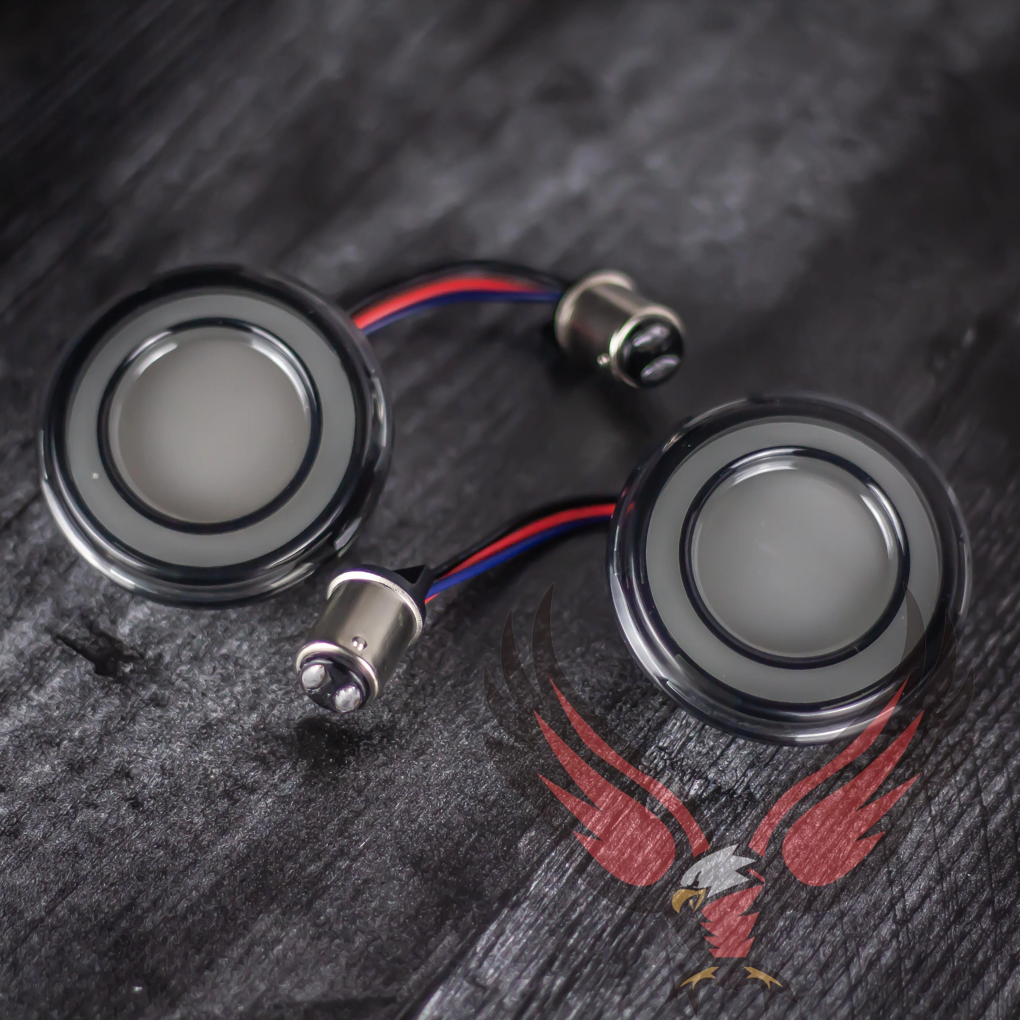 Eagle Lights HALOS 2" Front and Rear LED Turn Signals for Harley-Davidson® Motorcycles - Front (1157) / Rear (1157) - Image 16