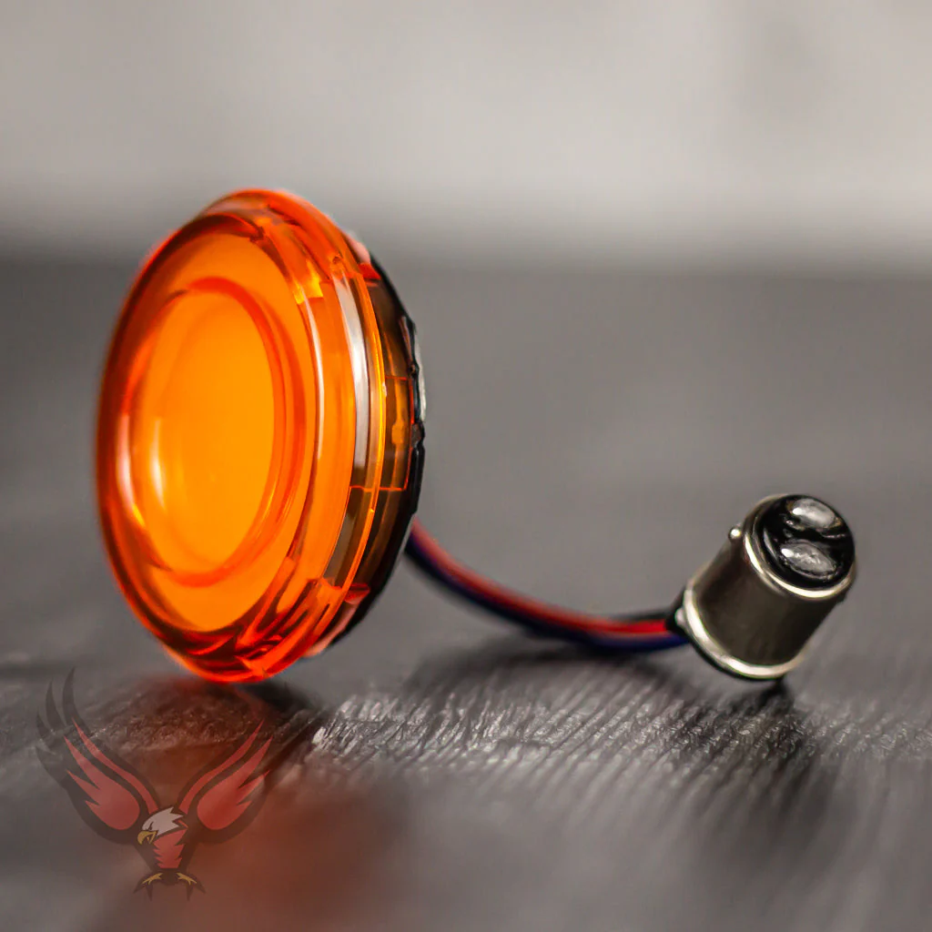 Eagle Lights HALOS 2" Front LED Turn Signals for Harley-Davidson® Motorcycles with Amber Running Light - Image 5