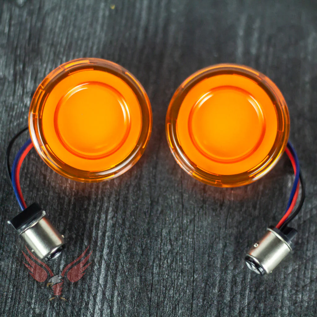 Eagle Lights HALOS 2" Front LED Turn Signals for Harley-Davidson® Motorcycles with Amber Running Light - Image 9