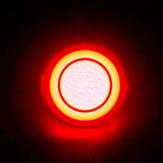 Eagle Lights HALOS 2" Rear LED Turn Signals for Harley Davidson Motorcycles - 1156 Base / Red - Image 4