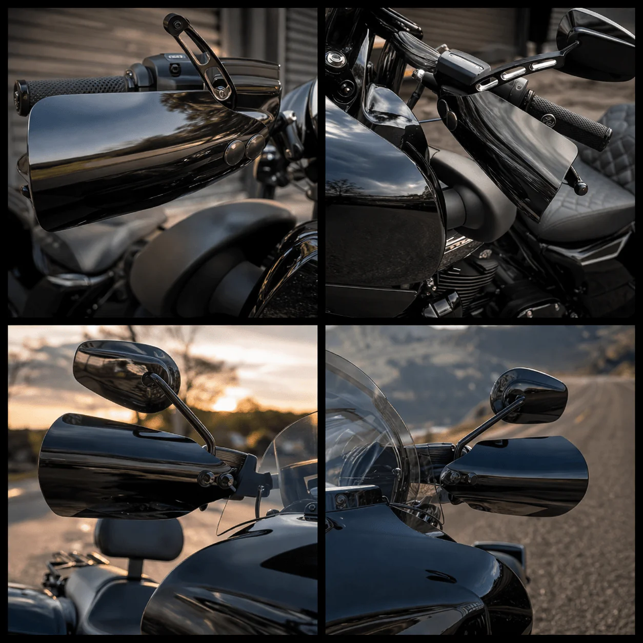 Eagle Lights HANDSHIELD Club Style Hand Guards for 2014 - 2023 Harley-Davidson® Electra Glide, Freewheeler, Road Glide, and Road King - Image 4