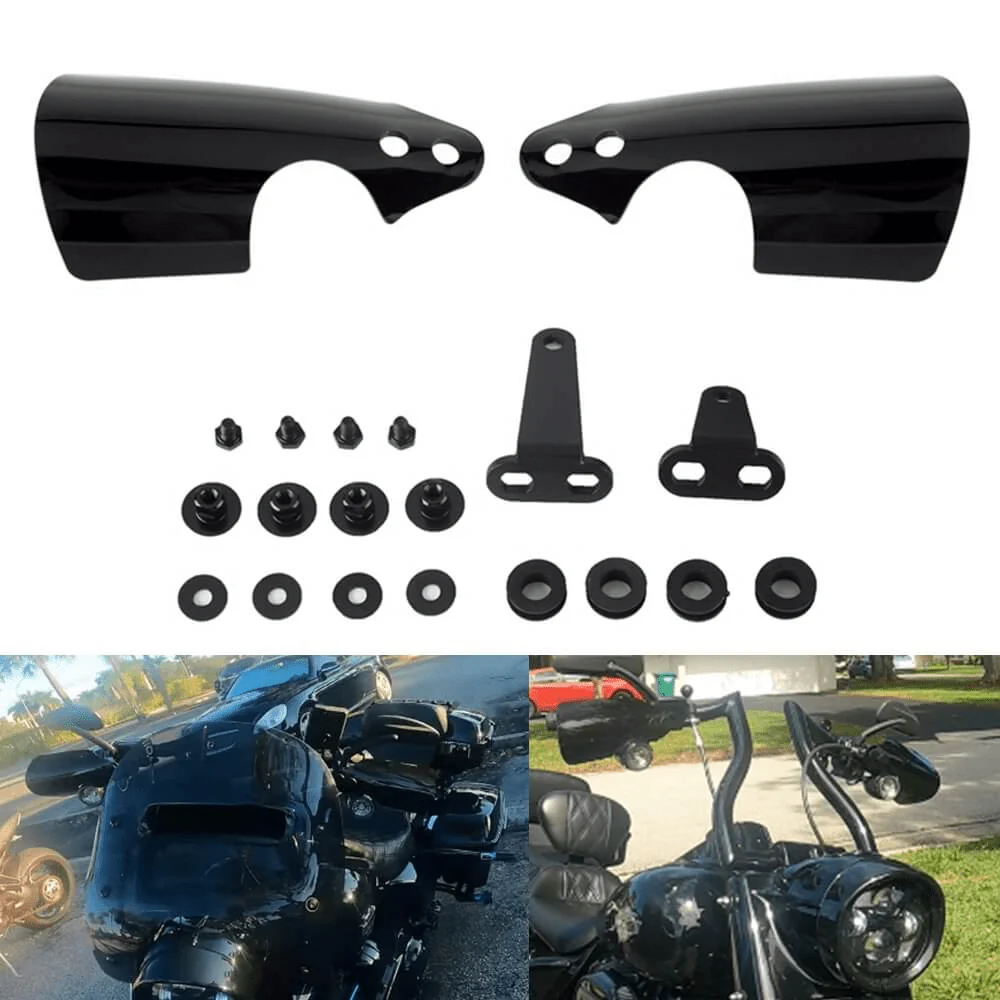 Eagle Lights HANDSHIELD Club Style Hand Guards for Harley-Davidson® Fat Bob, Low Rider, Low Rider S, Softail Slim