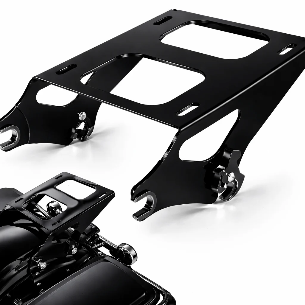 Eagle Lights Heavy-Duty Detachable Tour Pack Mount Rack – 55 lb Load Capacity for 2014+ Harley-Davidson Touring Models