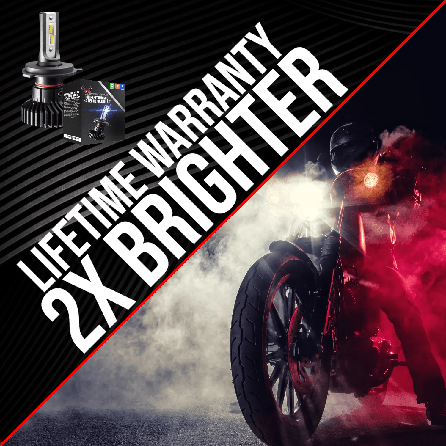 Eagle Lights Infinity Beam H7 LED Headlight Bulb for Buell Motorcycles - Image 5