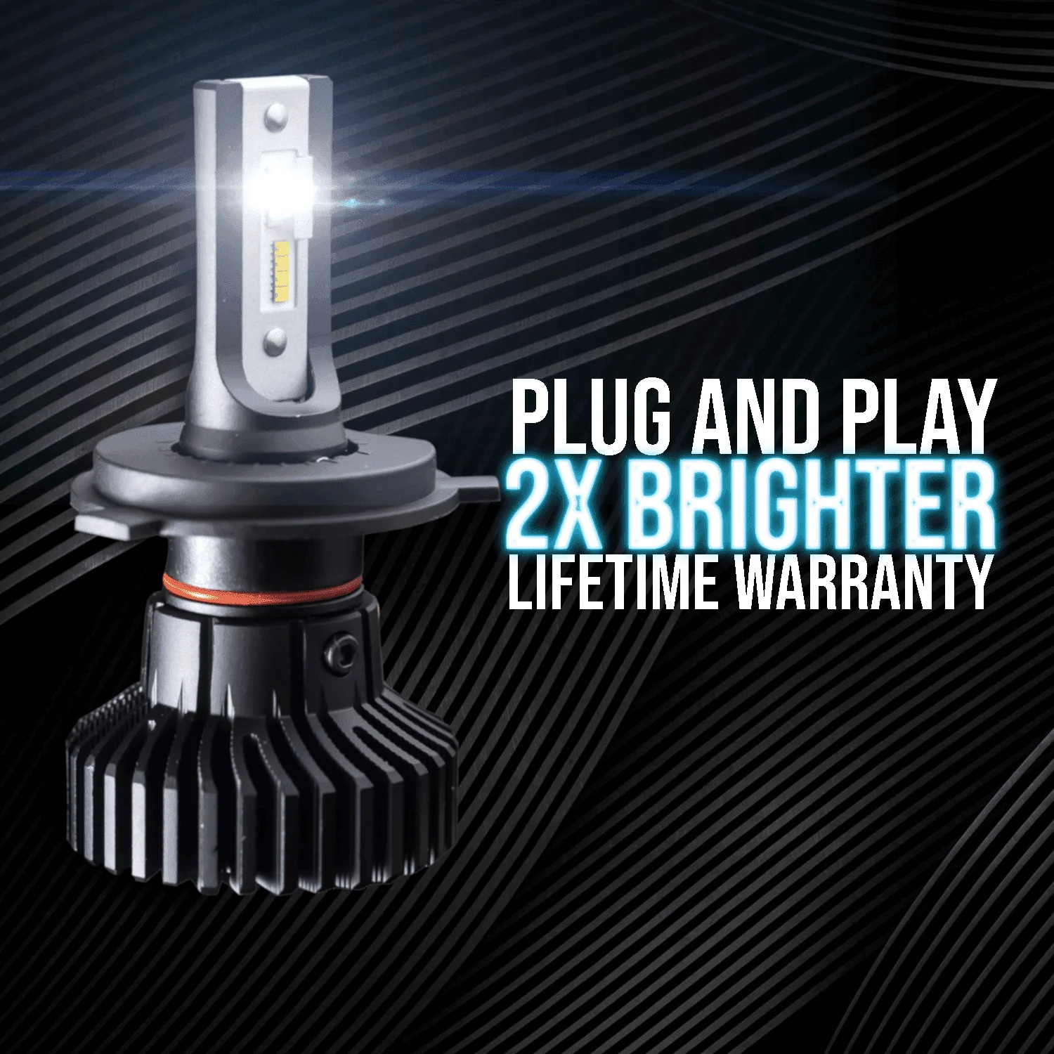 Eagle Lights Infinity Beam H11 / H9 / H8 LED Headlight Bulb - 2 Pack (High and Low Beam) - Image 7