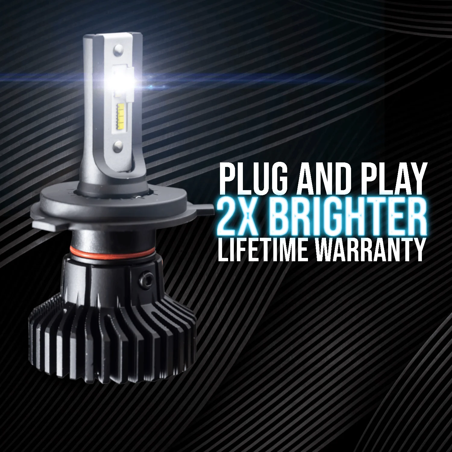 Eagle Lights Infinity Beam H4 / 9003 LED Headlight Bulb for KTM Motorcycles - Image 4